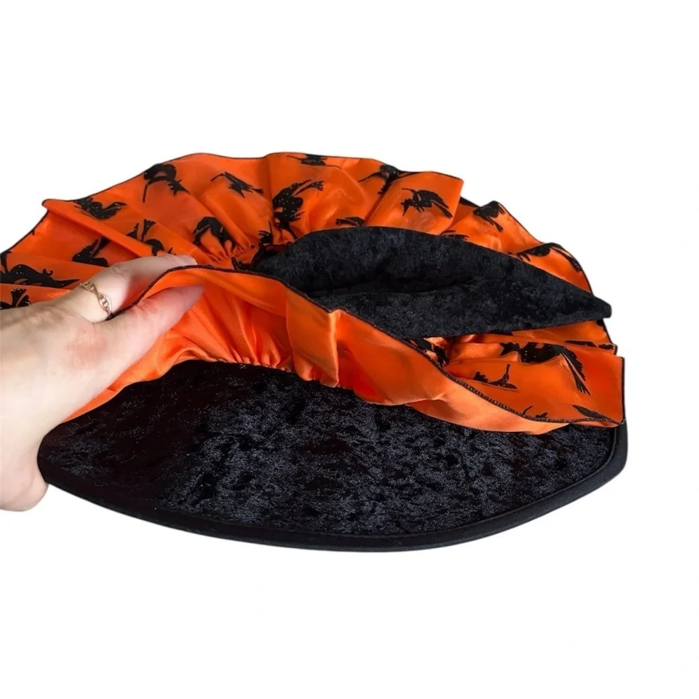 Halloween Princess Paradise Orange Black Witch Costume Size M (8) Vintage